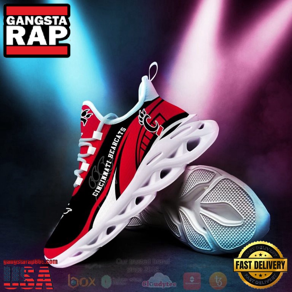 NCAA Cincinnati Bearcats Football Clunky Unique Design Max Soul Shoes Running Sneakers NCAA Cincinnati Bearcats Football Clunky Unique Design Max Soul Shoes Running Sneakers