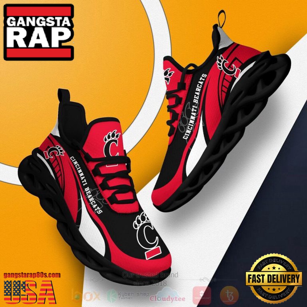 NCAA Cincinnati Bearcats Football Clunky Unique Design Max Soul Shoes Running Sneakers NCAA Cincinnati Bearcats Football Clunky Unique Design Max Soul Shoes Running Sneakers