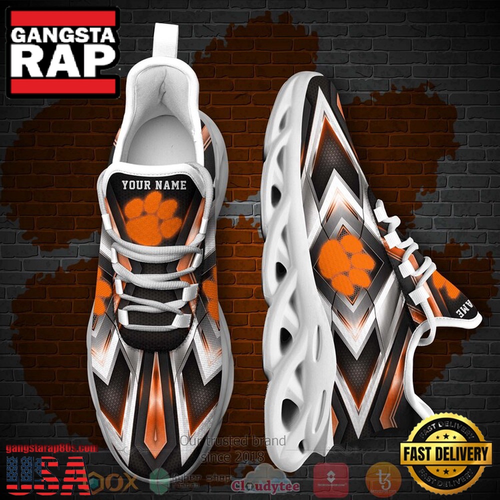 NCAA Clemson Tigers Football Team Custom Name Clunky Unique Design Max Soul Shoes Running Sneakers NCAA Clemson Tigers Football Team Custom Name Clunky Unique Design Max Soul Shoes Running Sneakers