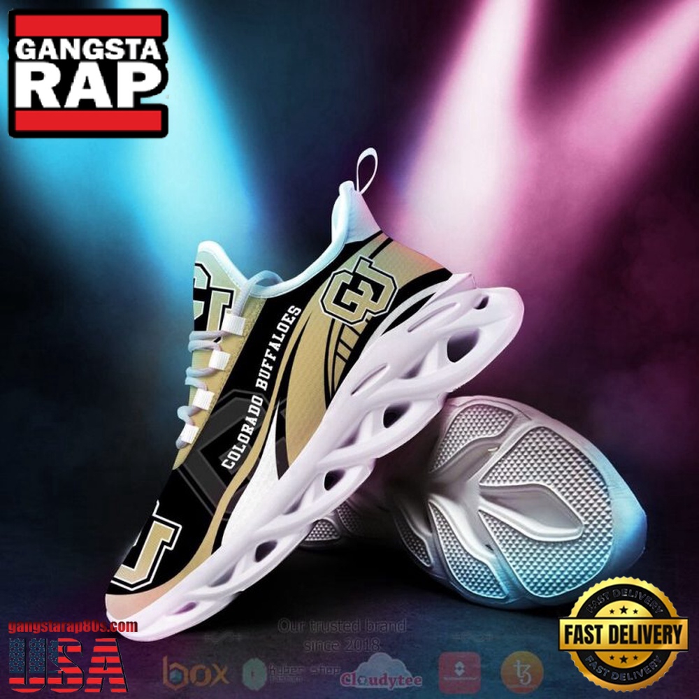 NCAA Colorado Buffaloes Football Clunky Unique Design Max Soul Shoes Running Sneakers NCAA Colorado Buffaloes Football Clunky Unique Design Max Soul Shoes Running Sneakers
