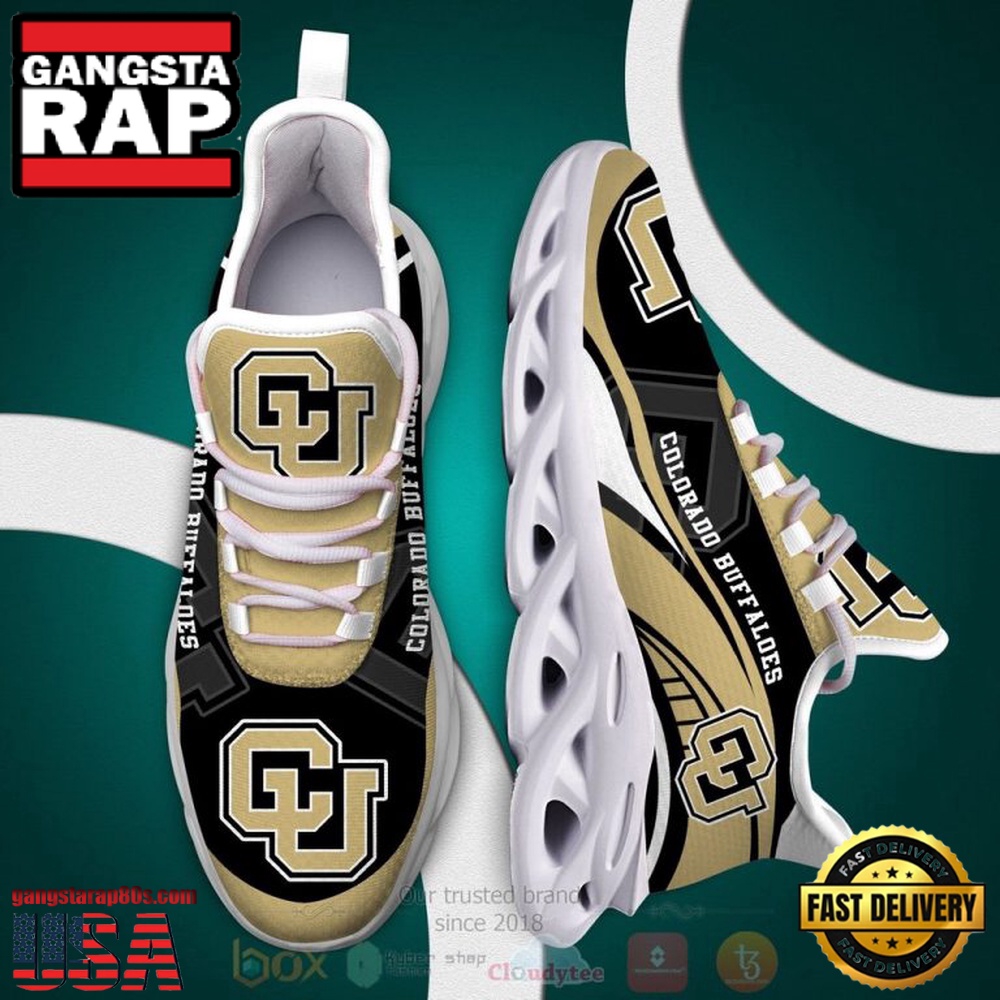 NCAA Colorado Buffaloes Football Clunky Unique Design Max Soul Shoes Running Sneakers NCAA Colorado Buffaloes Football Clunky Unique Design Max Soul Shoes Running Sneakers