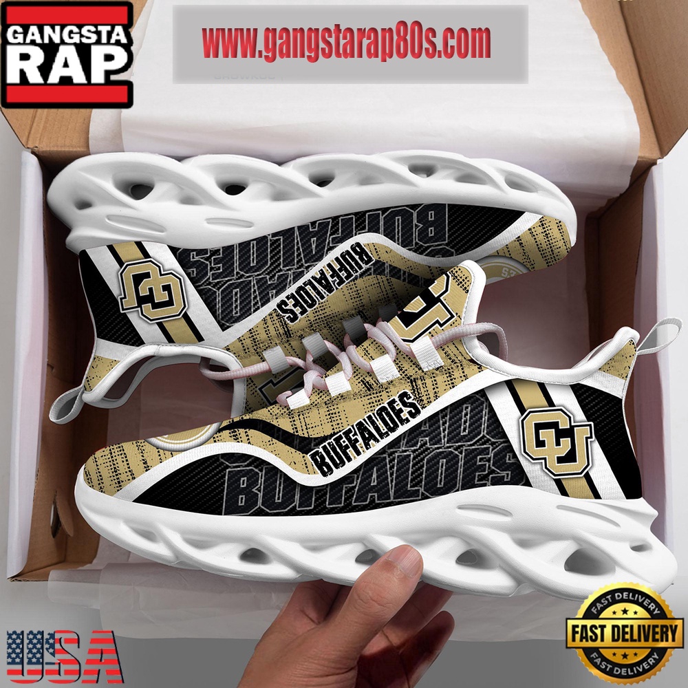 NCAA Colorado Buffaloes New Design Max Soul Shoes Running Sneakers NCAA Colorado Buffaloes New Design Max Soul Shoes Running Sneakers