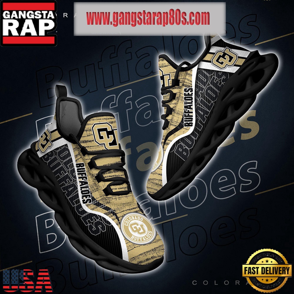 NCAA Colorado Buffaloes New Design Max Soul Shoes Running Sneakers NCAA Colorado Buffaloes New Design Max Soul Shoes Running Sneakers