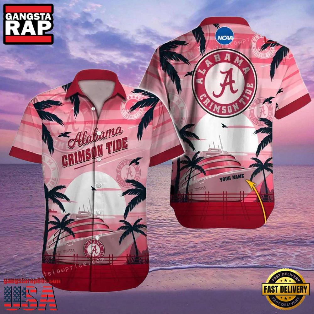 NCAA Custom Alabama Crimson Tide Style Hot Trending Summer Aloha Hawaiian Shirt NCAA Custom Alabama Crimson Tide Style Hot Trending Summer Aloha Hawaiian Shirt
