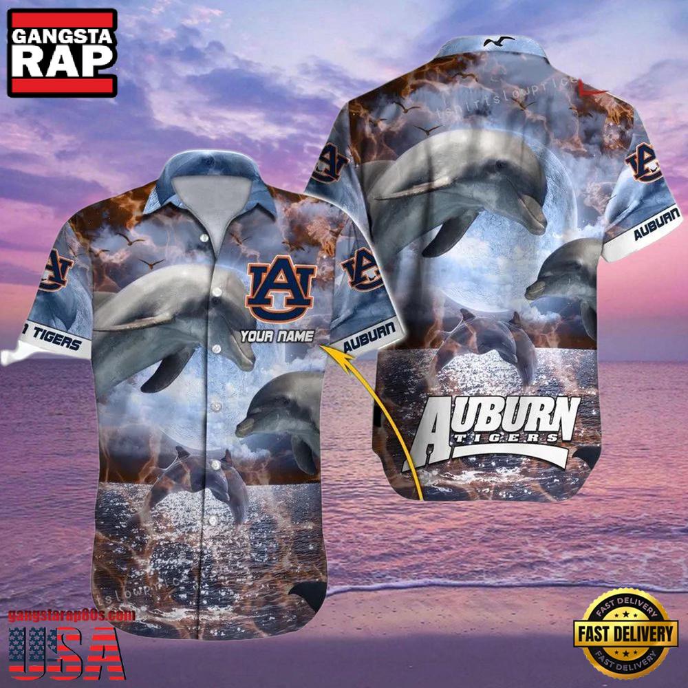 NCAA Custom Auburn Tigers Style Hot Trending Summer Aloha Hawaiian Shirt NCAA Custom Auburn Tigers Style Hot Trending Summer Aloha Hawaiian Shirt