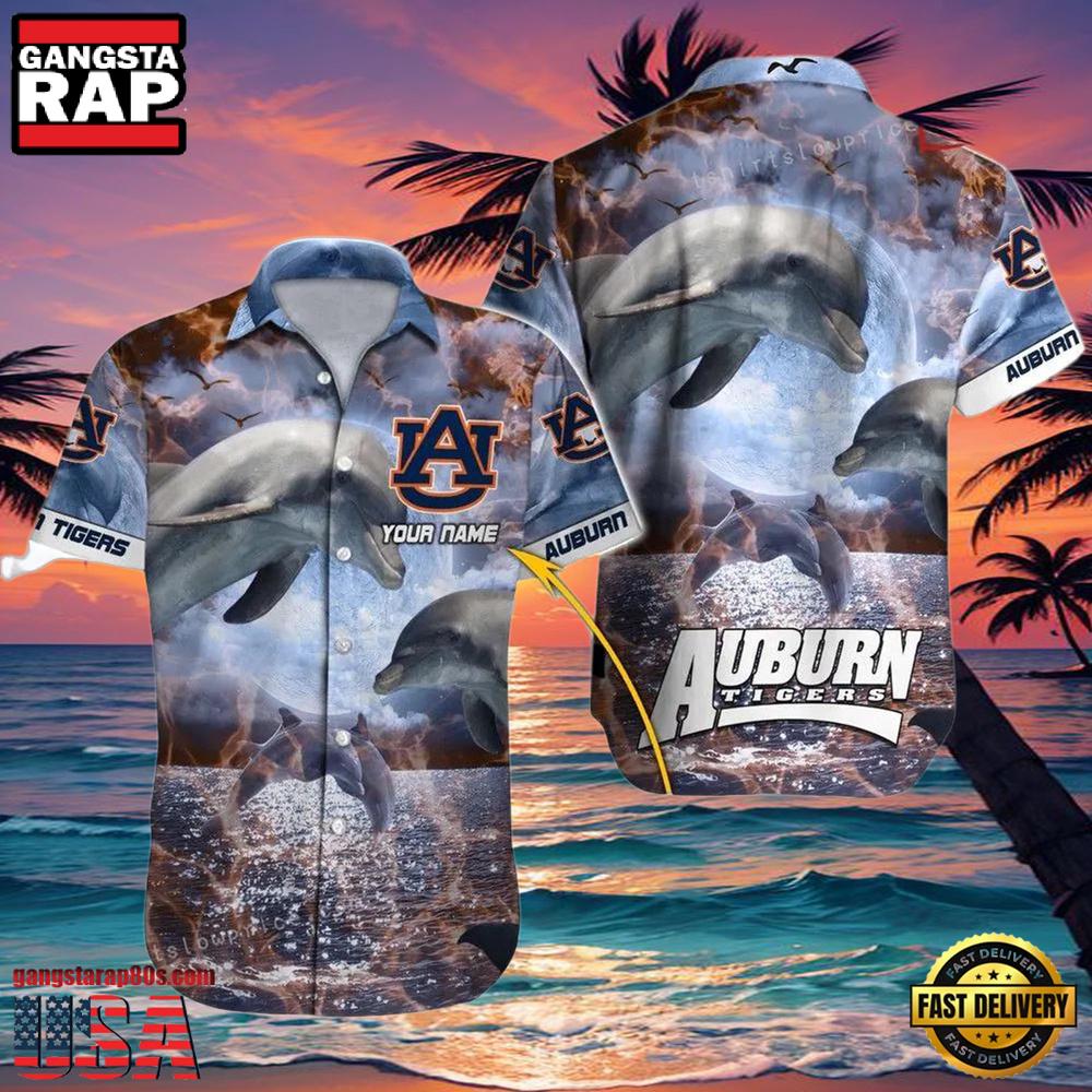 NCAA Custom Auburn Tigers Style Hot Trending Summer Aloha Hawaiian Shirt NCAA Custom Auburn Tigers Style Hot Trending Summer Aloha Hawaiian Shirt