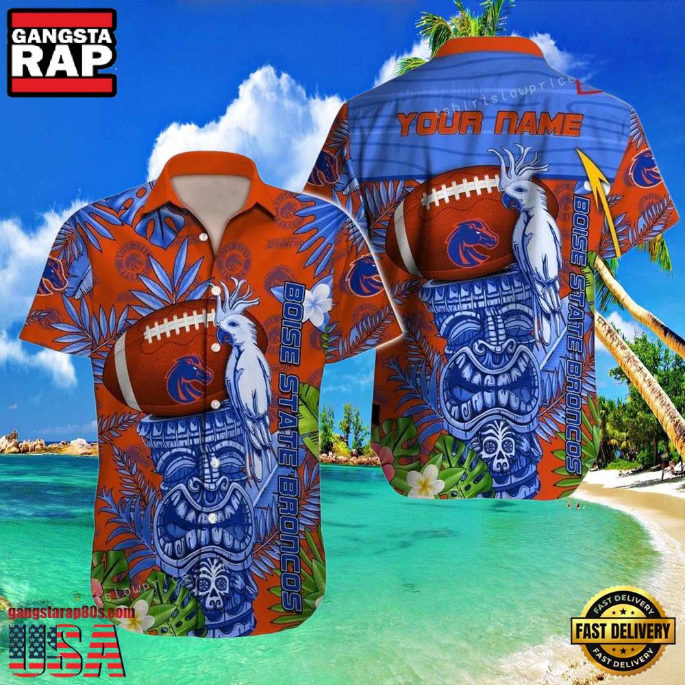 NCAA Custom Boise State Broncos Style Hot Trending Summer Aloha Hawaiian Shirt Man NCAA Custom Boise State Broncos Style Hot Trending Summer Aloha Hawaiian Shirt Man