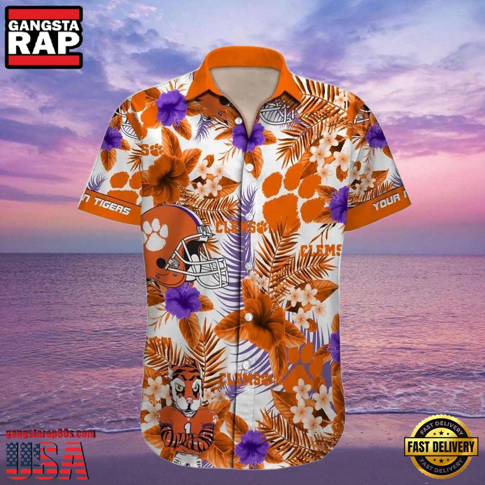 NCAA Custom Clemson Tigers Style Hot Trending Summer Aloha Hawaiian Shirt NCAA Custom Clemson Tigers Style Hot Trending Summer Aloha Hawaiian Shirt