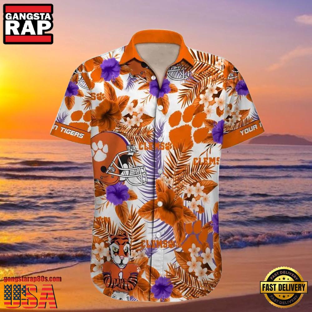 NCAA Custom Clemson Tigers Style Hot Trending Summer Aloha Hawaiian Shirt NCAA Custom Clemson Tigers Style Hot Trending Summer Aloha Hawaiian Shirt