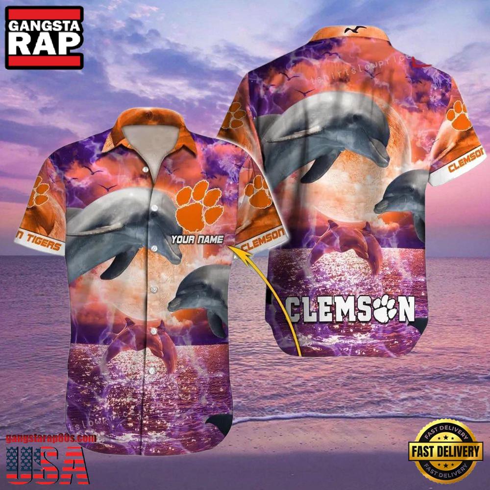 NCAA Custom Clemson Tigers Style Hot Trending Summer Aloha Hawaiian Shirts NCAA Custom Clemson Tigers Style Hot Trending Summer Aloha Hawaiian Shirts