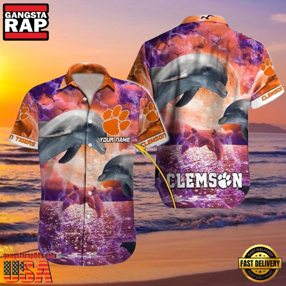 NCAA Custom Clemson Tigers Style Hot Trending Summer Aloha Hawaiian Shirts NCAA Custom Clemson Tigers Style Hot Trending Summer Aloha Hawaiian Shirts