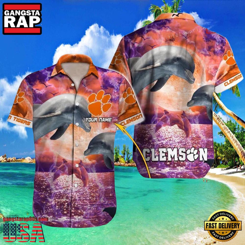 NCAA Custom Clemson Tigers Style Hot Trending Summer Aloha Hawaiian Shirts NCAA Custom Clemson Tigers Style Hot Trending Summer Aloha Hawaiian Shirts