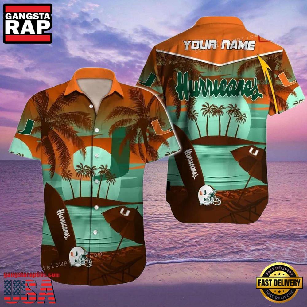 NCAA Custom Miami Hurricanes Style Hot Trending Summer Aloha Hawaiian Shirts NCAA Custom Miami Hurricanes Style Hot Trending Summer Aloha Hawaiian Shirts
