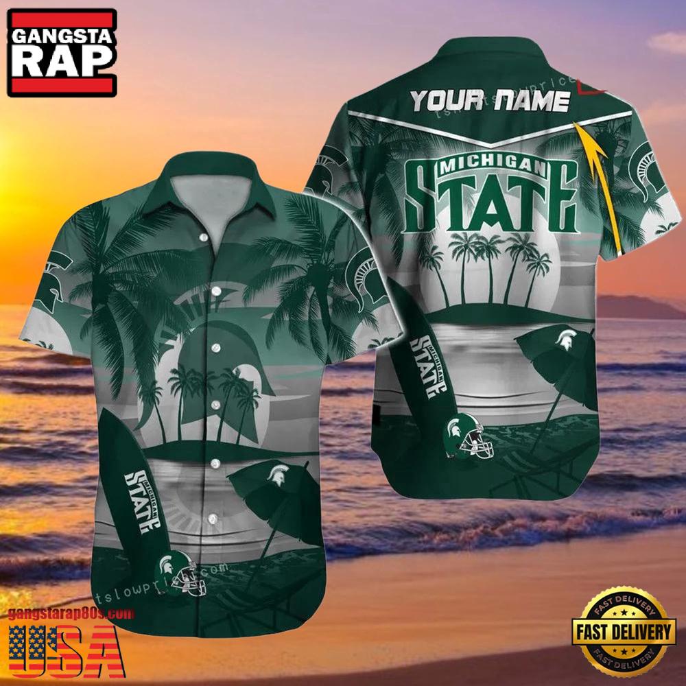 NCAA Custom Michigan State Spartans Style Hot Trending Summer Aloha Hawaiian Shirt For Men And Women NCAA Custom Michigan State Spartans Style Hot Trending Summer Aloha Hawaiian Shirt For Men And Women