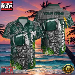 NCAA Custom Michigan State Spartans Style Hot Trending Summer Aloha Hawaiian Shirt Outfit.jpg