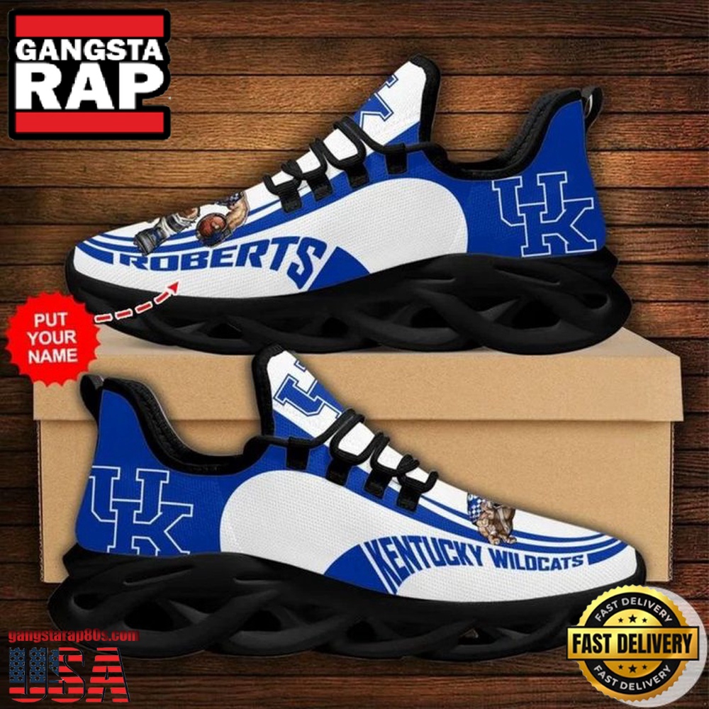 NCAA Custom Name Kentucky Wildcats Sneaker Unique Design Max Soul Shoes Running Sneakers NCAA Custom Name Kentucky Wildcats Sneaker Unique Design Max Soul Shoes Running Sneakers