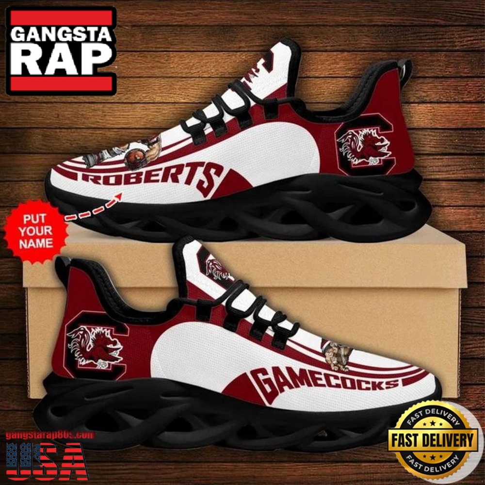 NCAA Custom Name South Carolina Gamecocks Sneaker Unique Design Max Soul Shoes Running Sneakers NCAA Custom Name South Carolina Gamecocks Sneaker Unique Design Max Soul Shoes Running Sneakers