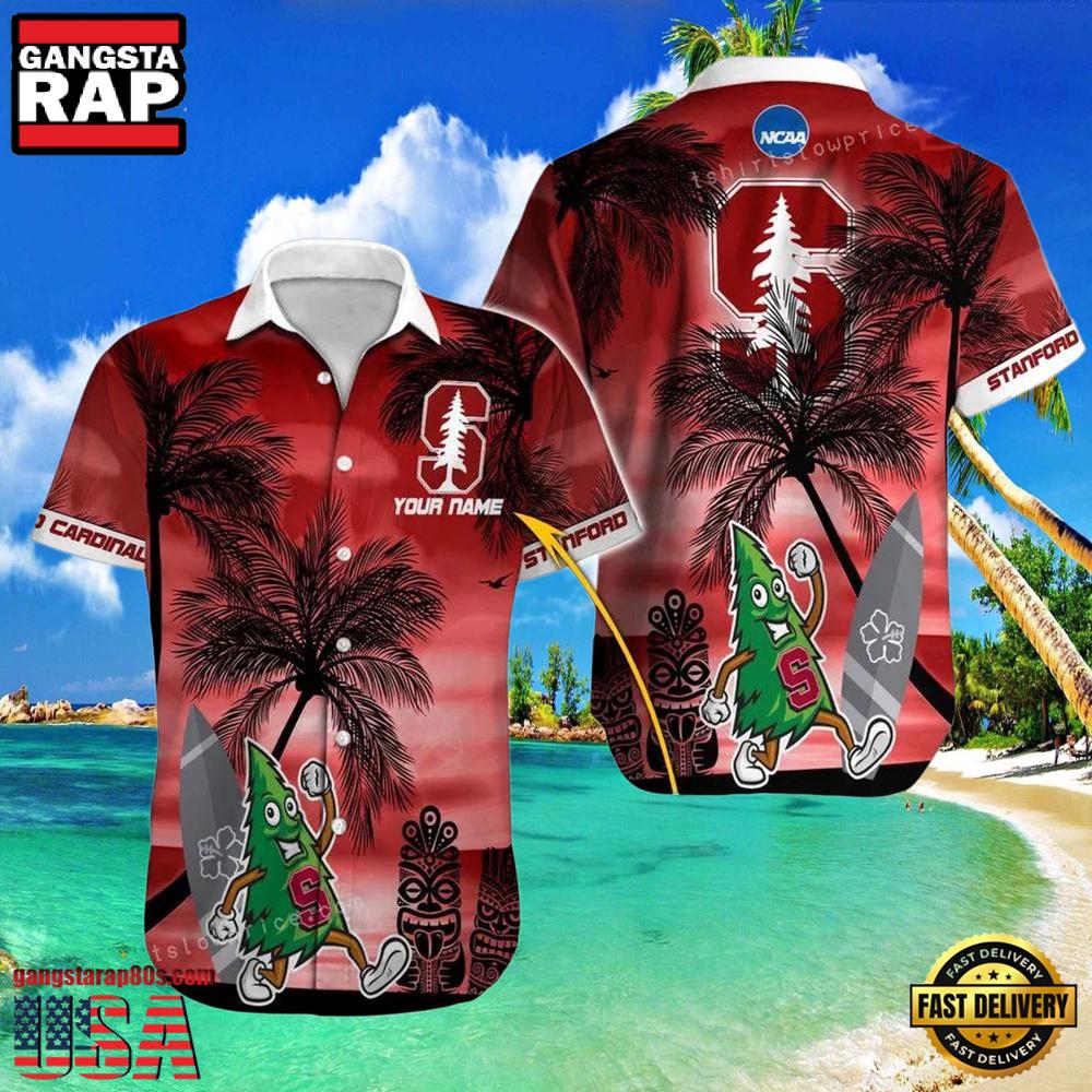 NCAA Custom Name Stanford Cardinal Hawaiian Shirt Outfit NCAA Custom Name Stanford Cardinal Hawaiian Shirt Outfit