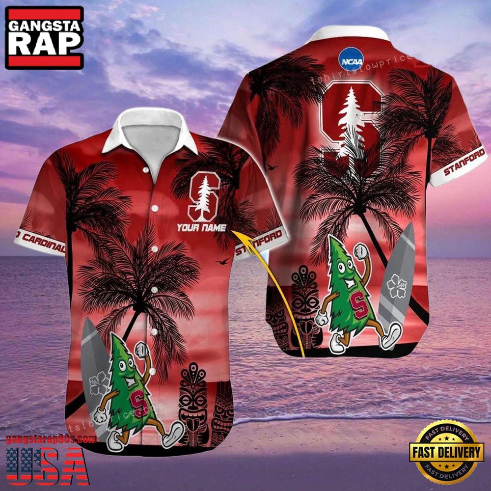 NCAA Custom Name Stanford Cardinal Hawaiian Shirt Outfit NCAA Custom Name Stanford Cardinal Hawaiian Shirt Outfit