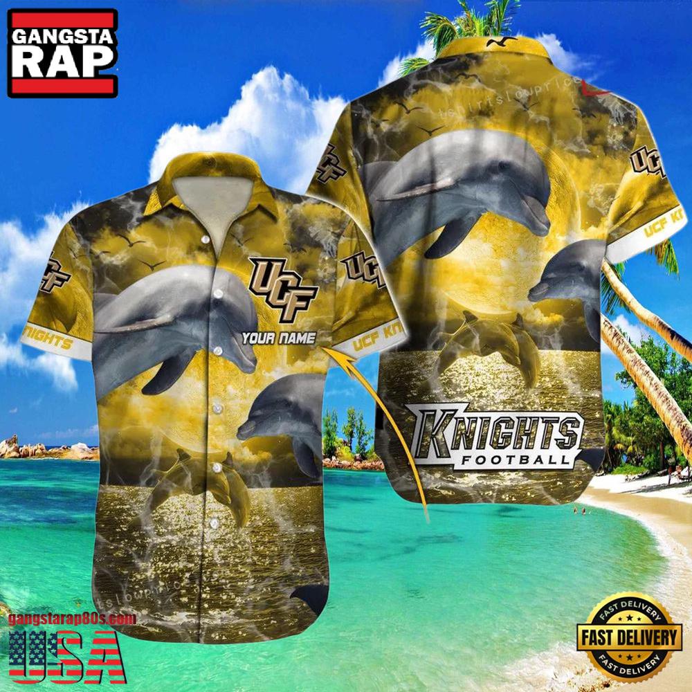 NCAA Custom Name Ucf Knights Hawaiian Shirt Man NCAA Custom Name Ucf Knights Hawaiian Shirt Man