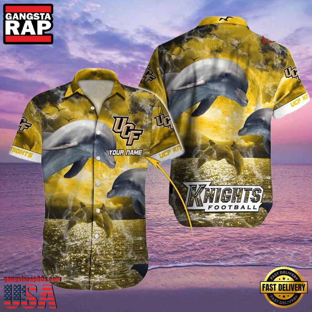 NCAA Custom Name Ucf Knights Hawaiian Shirt Man NCAA Custom Name Ucf Knights Hawaiian Shirt Man