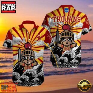 NCAA Custom Name Usc Trojans Hawaiian Shirt Hawaiian Shirt Cheap For Mens Womens