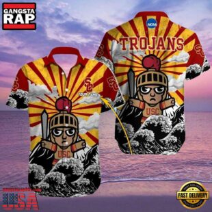 NCAA Custom Name Usc Trojans Hawaiian Shirt Hawaiian Shirt Cheap For Mens Womens