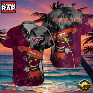 NCAA Custom Name Virginia Tech Hokies Hawaiian Shirt Cheap