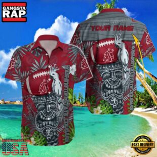 NCAA Custom Name Washington State Cougars Hawaiian Shirt Cheap For Men Women