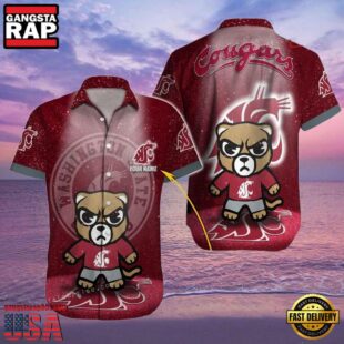 NCAA Custom Name Washington State Cougars Hawaiian Shirt Man