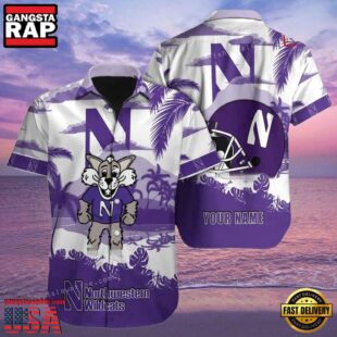 NCAA Custom Northwestern Wildcats Style Hot Trending Summer Aloha Hawaiian Shirt For Men And Women.jpg