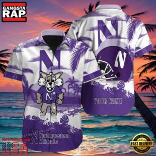 NCAA Custom Northwestern Wildcats Style Hot Trending Summer Aloha Hawaiian Shirt For Men And Women.jpg