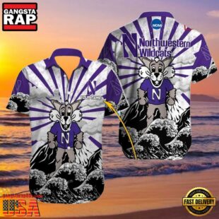 NCAA Custom Northwestern Wildcats Style Hot Trending Summer Aloha Hawaiian Shirt Man.jpg