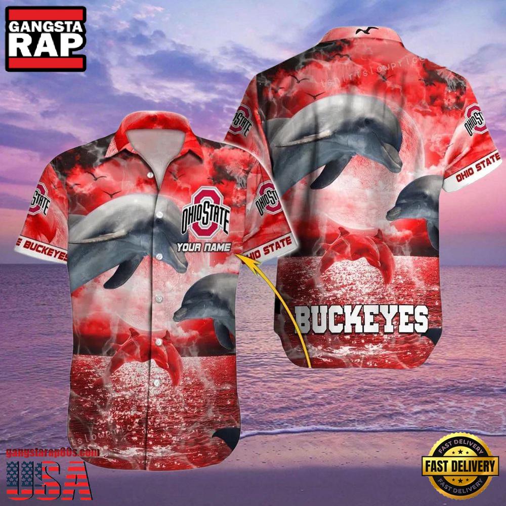 NCAA Custom Ohio State Buckeyes Style Hot Trending Summer Aloha Hawaiian Shirt Man NCAA Custom Ohio State Buckeyes Style Hot Trending Summer Aloha Hawaiian Shirt Man