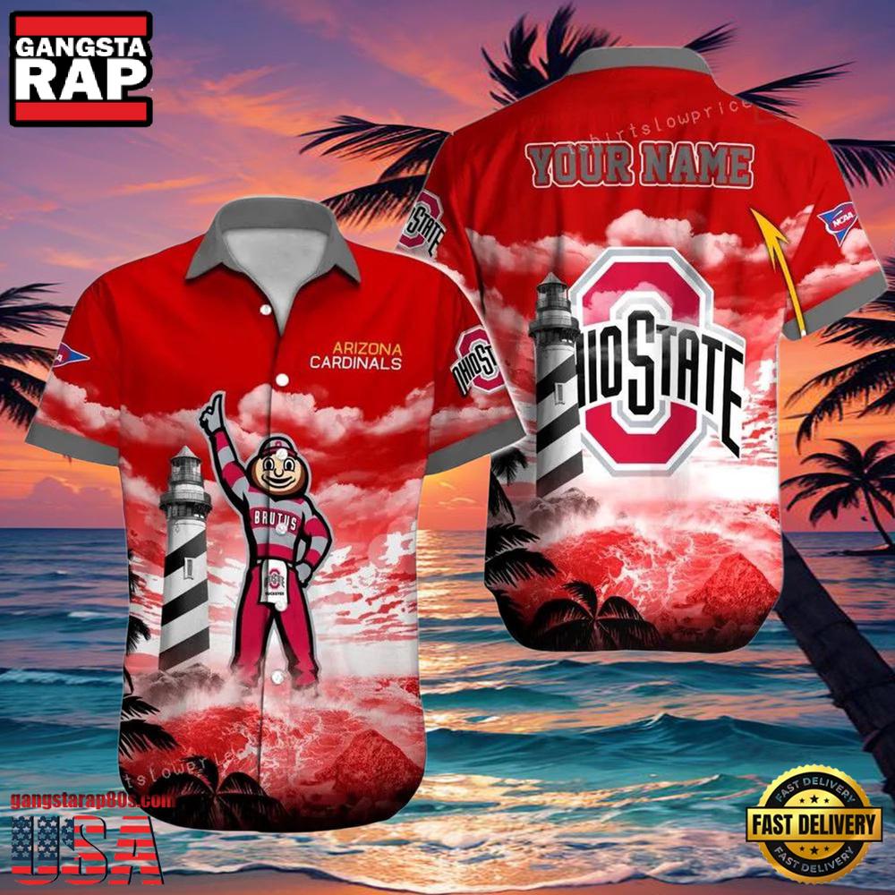 NCAA Custom Ohio State Buckeyes Style Hot Trending Summer Aloha Hawaiian Shirt NCAA Custom Ohio State Buckeyes Style Hot Trending Summer Aloha Hawaiian Shirt