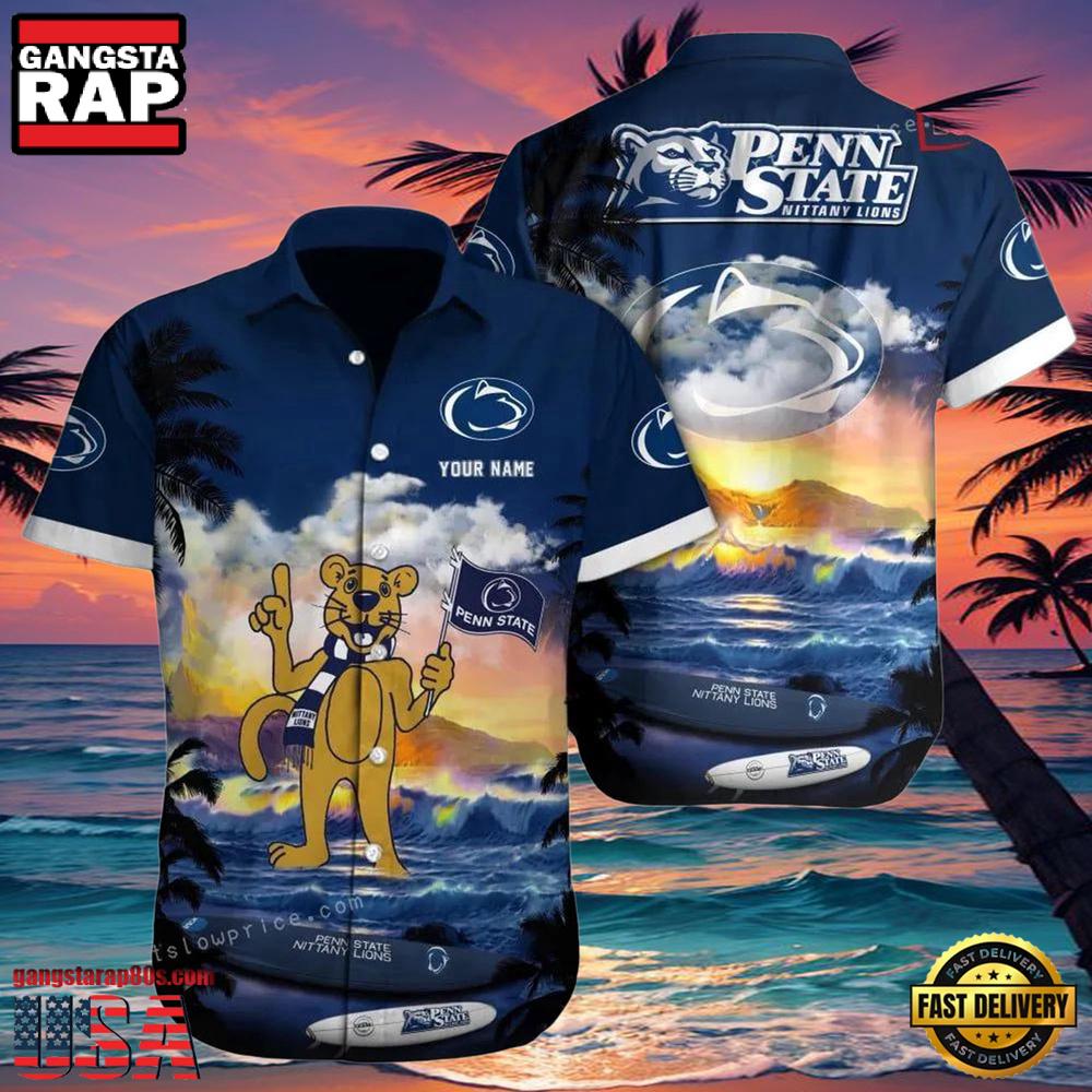 NCAA Custom Penn State Nittany Lions Style Hot Trending Summer Aloha Hawaiian Shirt Outfit NCAA Custom Penn State Nittany Lions Style Hot Trending Summer Aloha Hawaiian Shirt Outfit