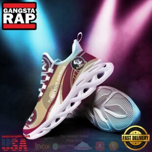 NCAA Florida State Seminoles Football Clunky Unique Design Max Soul Shoes Running Sneakers