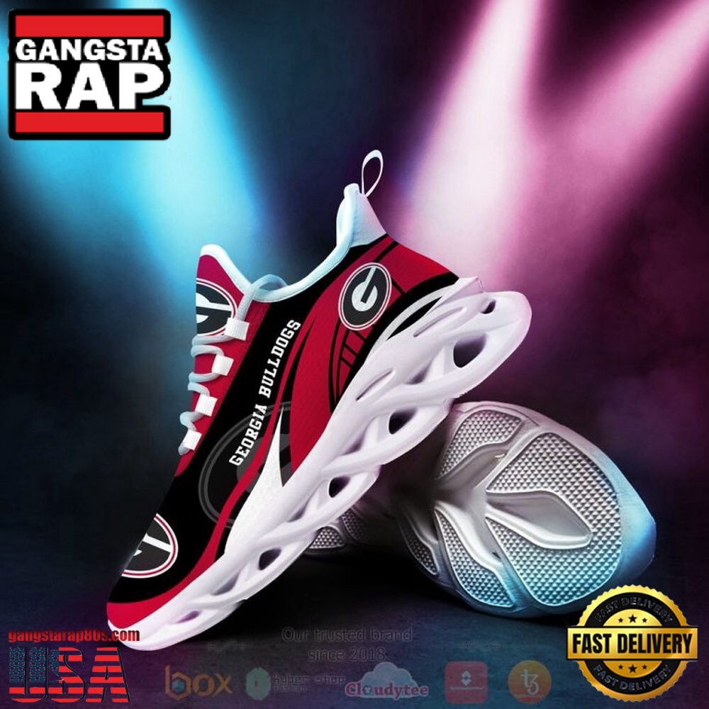 NCAA Georgia Bulldogs Football Clunky Unique Design Max Soul Shoes Running Sneakers NCAA Georgia Bulldogs Football Clunky Unique Design Max Soul Shoes Running Sneakers
