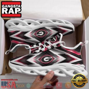 NCAA Georgia Bulldogs Football Team Custom Name Clunky Unique Design Max Soul Shoes Running Sneakers