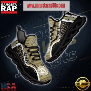 NCAA Georgia Tech Yellow Jackets New Design Max Soul Shoes Running Sneakers