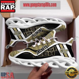 NCAA Georgia Tech Yellow Jackets New Design Max Soul Shoes Running Sneakers