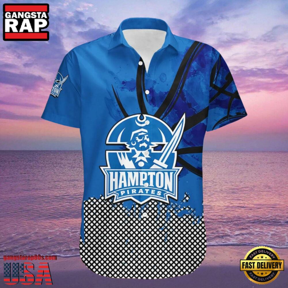 NCAA Hampton Pirates Hawaiian Shirt For Men Women NCAA Hampton Pirates Hawaiian Shirt For Men Women