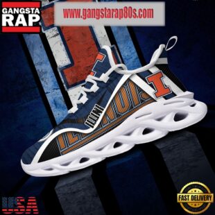 NCAA Illinois Fighting Illini New Design Max Soul Shoes Running Sneakers