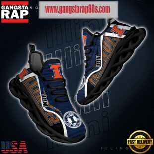 NCAA Illinois Fighting Illini New Design Max Soul Shoes Running Sneakers