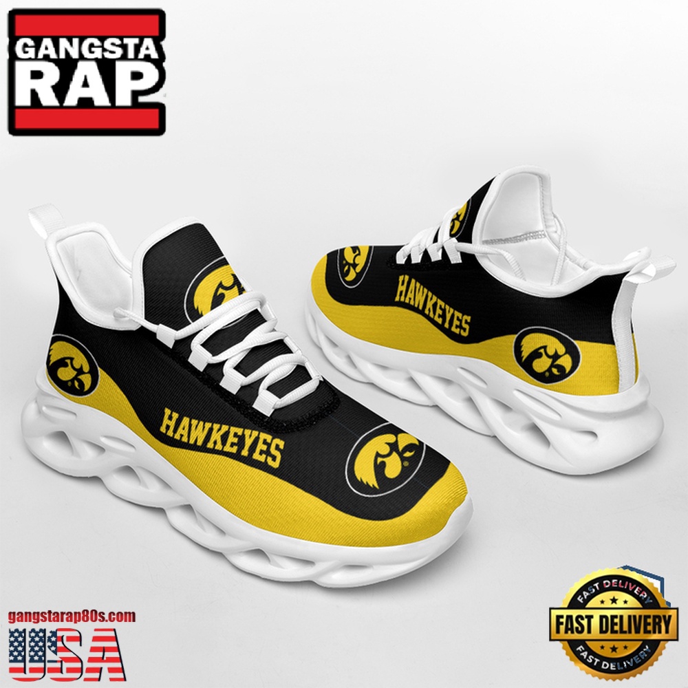 NCAA Iowa Hawkeyes Unique Design Max Soul Shoes Running Sneakers NCAA Iowa Hawkeyes Unique Design Max Soul Shoes Running Sneakers