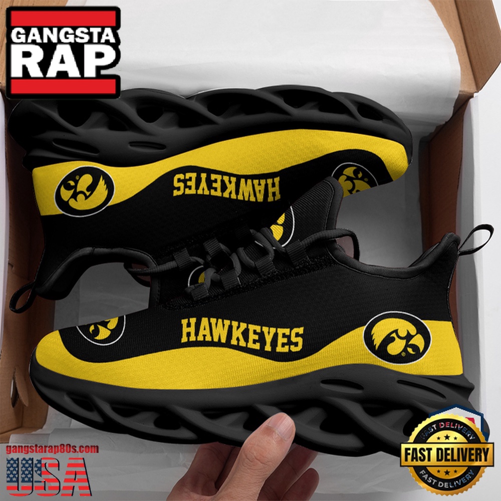 NCAA Iowa Hawkeyes Unique Design Max Soul Shoes Running Sneakers NCAA Iowa Hawkeyes Unique Design Max Soul Shoes Running Sneakers