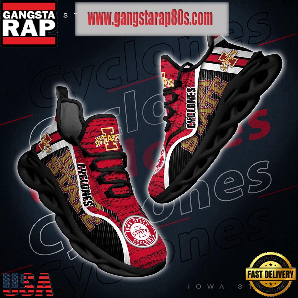 NCAA Iowa State Cyclones New Design Max Soul Shoes Running Sneakers NCAA Iowa State Cyclones New Design Max Soul Shoes Running Sneakers