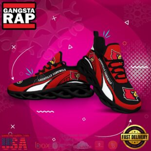 NCAA Louisville Cardinals Football Clunky Unique Design Max Soul Shoes Running Sneakers