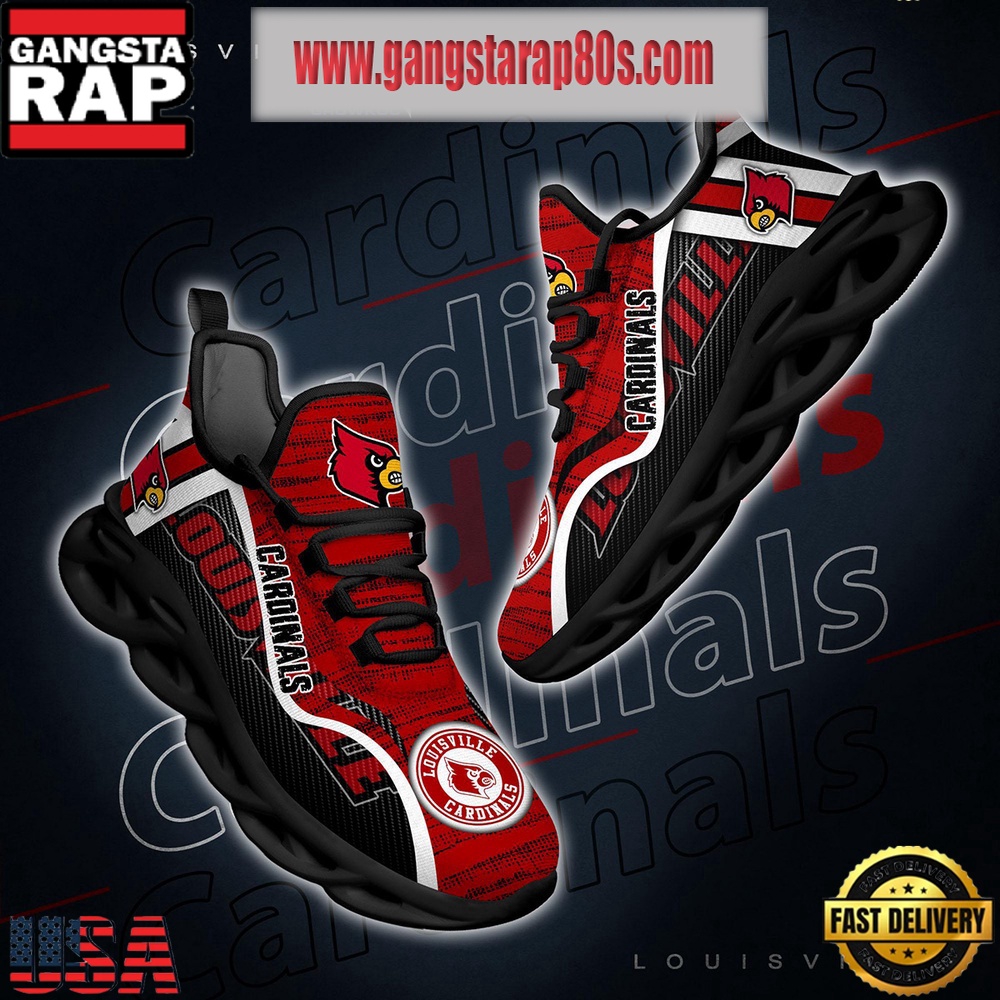 NCAA Louisville Cardinals New Design Max Soul Shoes Running Sneakers NCAA Louisville Cardinals New Design Max Soul Shoes Running Sneakers