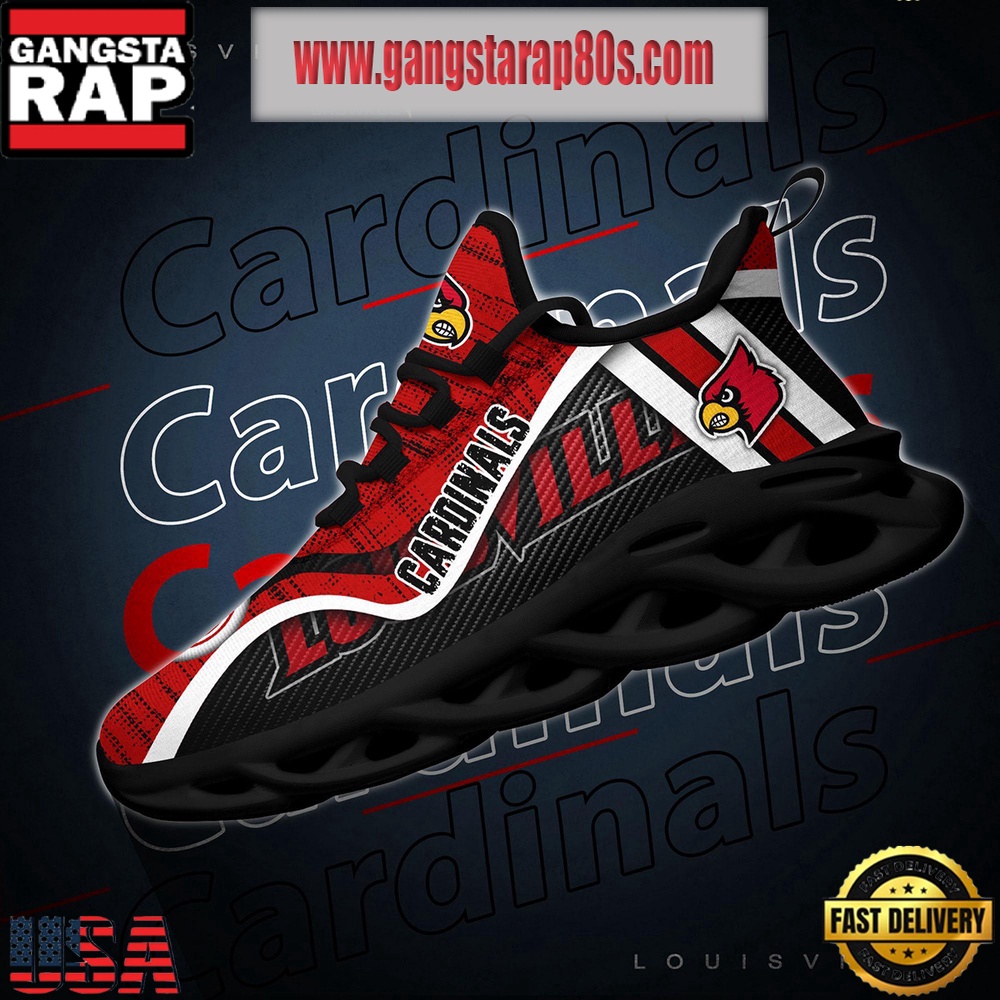NCAA Louisville Cardinals New Design Max Soul Shoes Running Sneakers NCAA Louisville Cardinals New Design Max Soul Shoes Running Sneakers